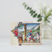 Geschiedeniseerd initiaal "L" Briefkaart (Staand voorkant)