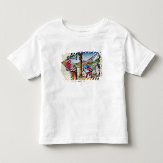 Geschiedeniseerd initiaal "L" Kinder Shirts (Voorkant)