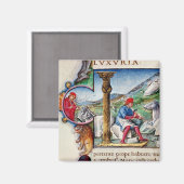 Geschiedeniseerd initiaal "L" Magneet (Voorkant / Achterkant)