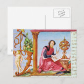Geschiedeniseerd initiaal 'L' met afbeelding Briefkaart (Voorkant / Achterkant)