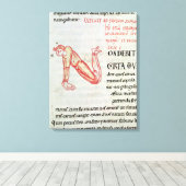 Geschiedeniseerd initiaal "N" Canvas Afdruk (Insitu (Houten vloer))