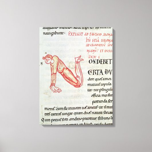 Geschiedeniseerd initiaal "N" Canvas Afdruk (Voorkant)