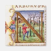 Geschiedeniseerd Initiaal "N" Magneet (Voorkant)