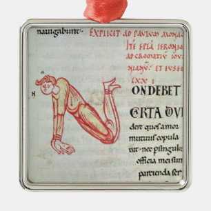 Geschiedeniseerd initiaal "N" Metalen Ornament