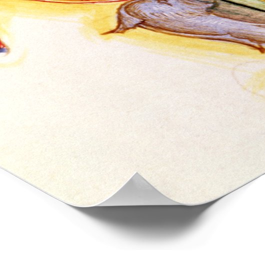 Geschiedeniseerd Initiaal "N" Poster (Hoek)