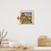 Geschiedeniseerd Initiaal "N" Poster (Keuken)