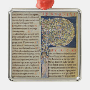 Geschiedeniseerd initiaal "P" Metalen Ornament