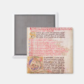 Geschiedeniseerd initiaal 'Q', dat drie afbeelding Magneet (Voorkant / Achterkant)