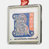 Geschiedeniseerd initiaal "R" 2 Metalen Ornament (Links)