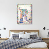 Geschiedeniseerd initiaal "R" Canvas Afdruk (Insitu (Slaapkamer))