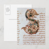 Geschiedeniseerd initiaal 'S' Briefkaart (Voorkant / Achterkant)