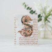 Geschiedeniseerd initiaal 'S' Briefkaart (Staand voorkant)
