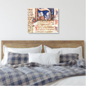 Geschiedeniseerd initiaal 'S' met afbeelding van p Canvas Afdruk (Insitu (Slaapkamer))