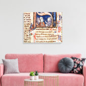 Geschiedeniseerd initiaal 'S' met afbeelding van p Canvas Afdruk (Insitu (Woonkamer))