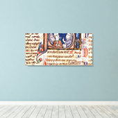 Geschiedeniseerd initiaal 'S' met afbeelding van p Canvas Afdruk (Insitu (Houten vloer))