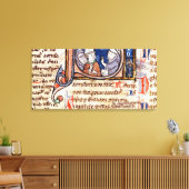 Geschiedeniseerd initiaal 'S' met afbeelding van p Canvas Afdruk (Insitu (Woonkamer))