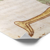 Geschiedeniseerd initiaal 'S' met een man Poster (Hoek)