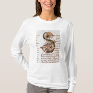 Geschiedeniseerd initiaal 'S' T-shirt
