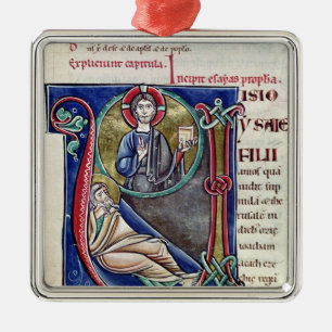Geschiedeniseerd initiaal "V" of "U" Metalen Ornament
