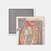 Geschiedeniseerd initiaal V, waarin Amos wordt afg Magneet (Voorkant / Achterkant)