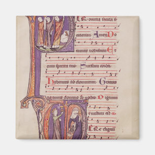 Geschiedeniseerde initialen "P" Magneet