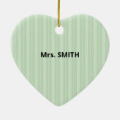 geschiedenisleraar Dank je, Apple Keramisch Ornament (Achterkant)