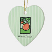 geschiedenisleraar Dank je, Apple Keramisch Ornament (Links)