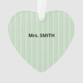 geschiedenisleraar Dank je, Apple Ornament (achterkant)