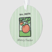 geschiedenisleraar Dank je, Apple Ornament (voorkant)