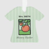 geschiedenisleraar Dank je, Apple Ornament (voorkant)