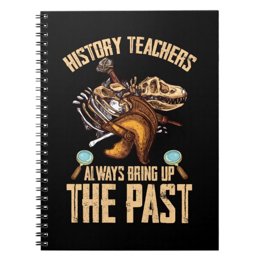 Geschiedenisleraar Dinosauriërs Grappige Historicu Notitieboek (Voorkant)