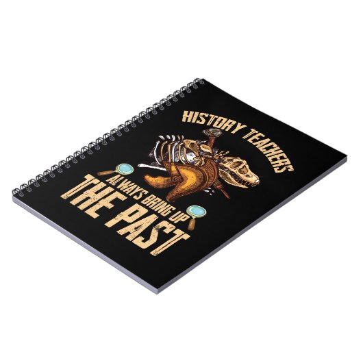 geschiedenisleraar Dinosaurs Funny Historian Notitieboek (Linkerzijde)