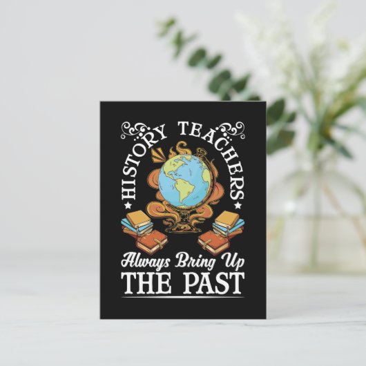 Geschiedenisleraar Funny Historian Briefkaart (Staand voorkant)