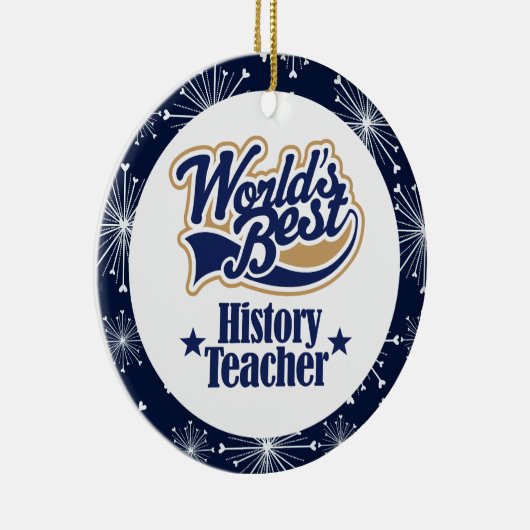 Geschiedenisleraar Gift Ornament (Rechts)