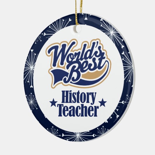 Geschiedenisleraar Gift Ornament (Links)