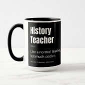 Geschiedenisleraar Grappige Professor Definitie Mok (Links)
