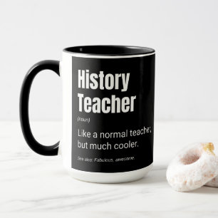 Geschiedenisleraar Grappige Professor Definitie Mok