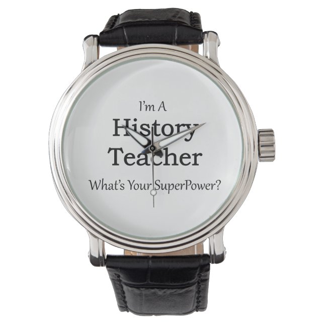 geschiedenisleraar horloge (Voorkant)