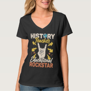 Geschiedenisleraar Onderwijs Rockster Onderwijs Pr T-shirt