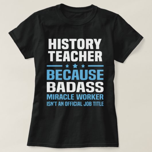 geschiedenisleraar t-shirt (Design voorkant)