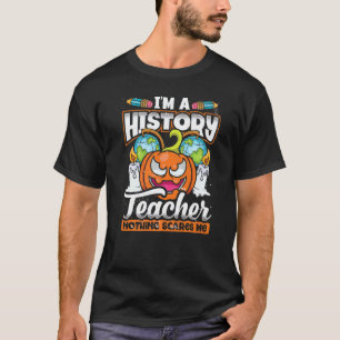 Geschiedenisleraren Halloween Geschiedenisleraar F T-shirt