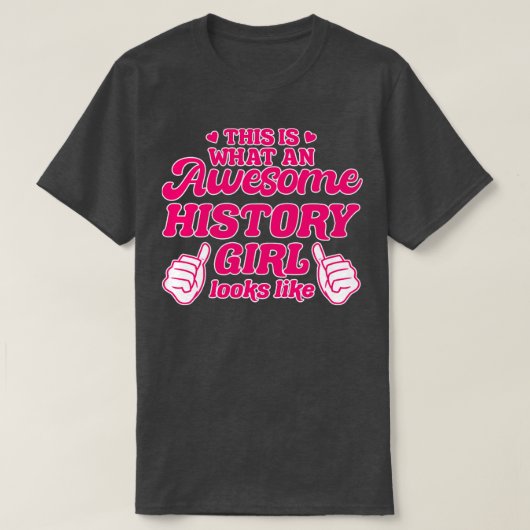 Geschiedenismeisje T-shirt (Design voorkant)