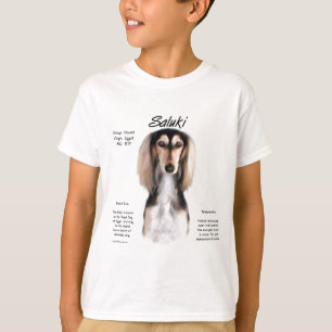 Geschiedenisontwerp Saluki T-shirt