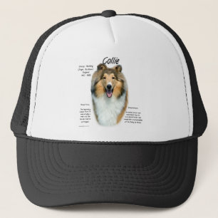 Geschiedenisontwerp voor Collie (sable rough) Trucker Pet