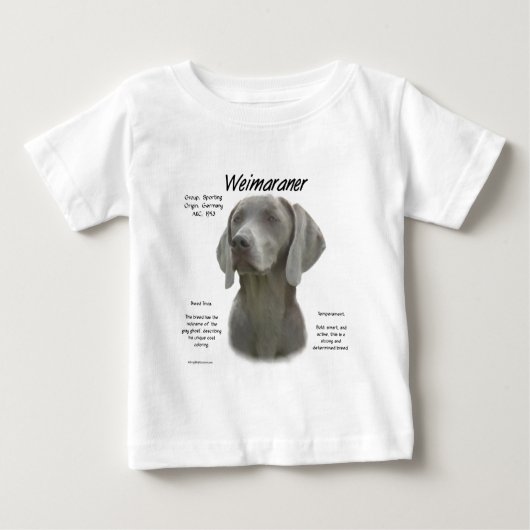 Geschiedenisontwerp weimaraner (Voorkant)