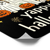 Geschifte Halloween Grappige Hond Geesten Hallowee Poster (Hoek)
