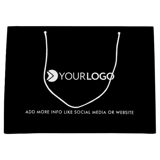 Geschikt bedrijf voor logo, zakelijke cadeautjes z groot cadeauzakje (Voorkant)