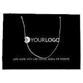 Geschikt bedrijf voor logo, zakelijke cadeautjes z groot cadeauzakje (Achterkant)