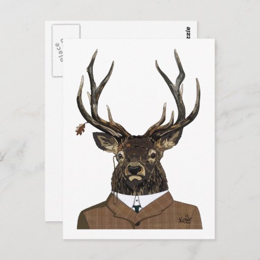 Geschikt Briefkaart (Voorkant / Achterkant)