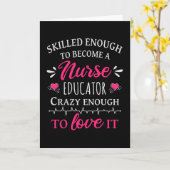 Geschikt genoeg om een verpleegster te worden kaart (Gele Bloem)